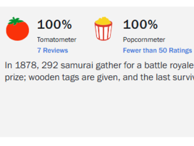 Last Samurai Standing: Seri Baru Netflix dengan Skor 100% dan Potensi Besar