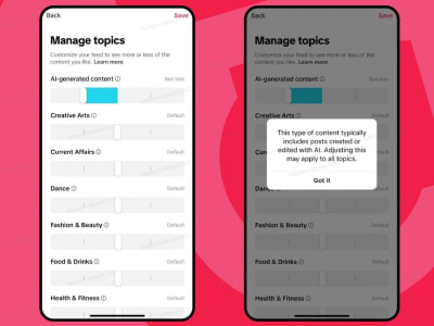 TikTok Uji Kontrol Baru untuk Atur Konten AI di Feed Pengguna