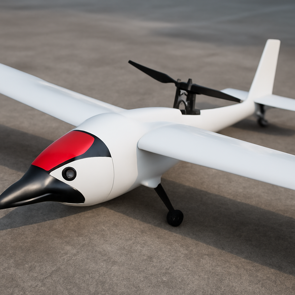 Drone Fixed-Wing Tahan Benturan Terinspirasi Kepala Burung Pelatuk - image 2