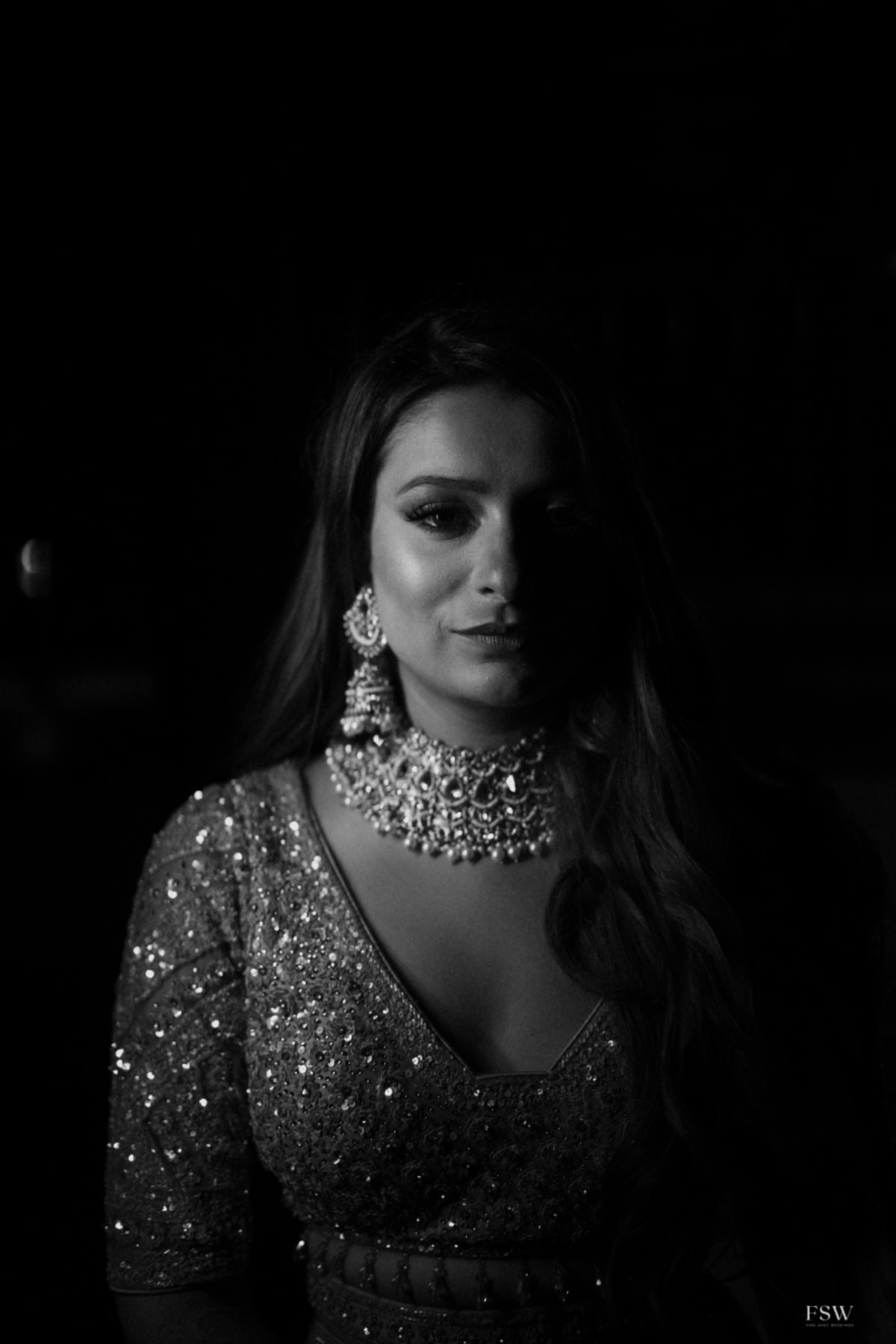 cinematic wedding portrait frame in Oxford Golf Club , Pune by FineShot Weddings