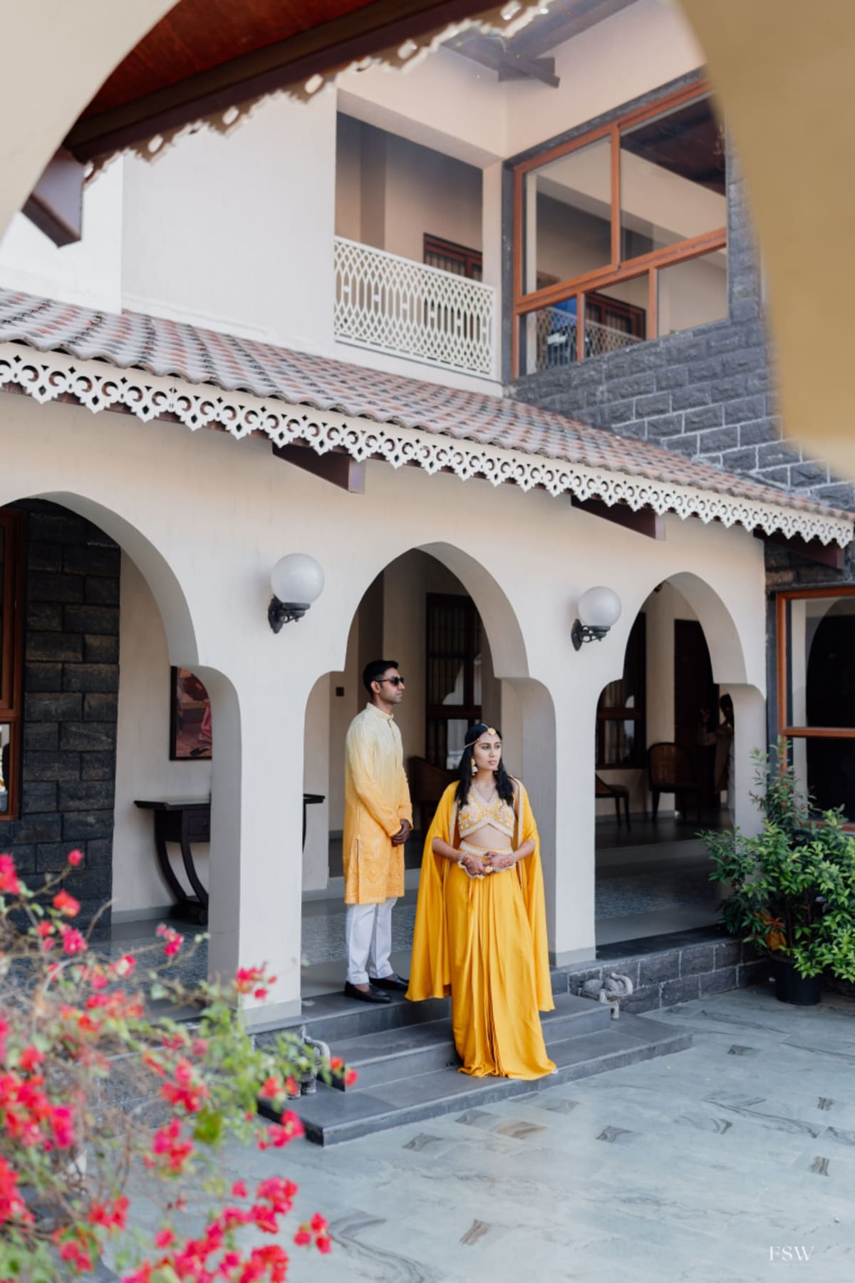 cinematic wedding reception frame in Goa, India by FineShot Weddings