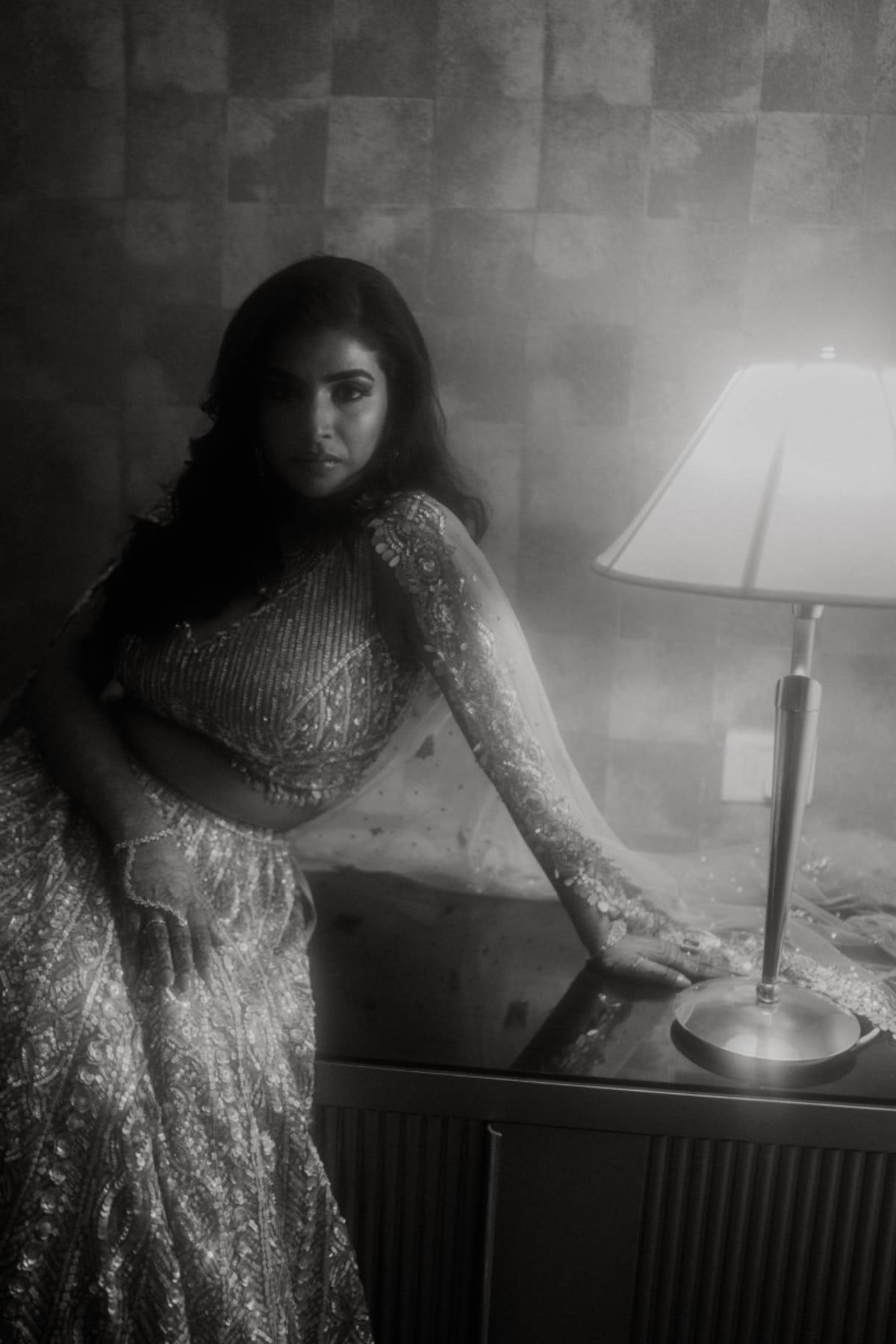 cinematic wedding reception frame in Goa, India by FineShot Weddings