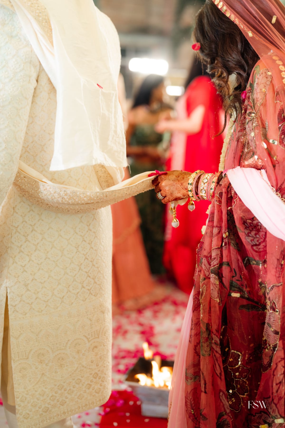 cinematic wedding reception frame in ITC grand maratha , Mumbai  by FineShot Weddings