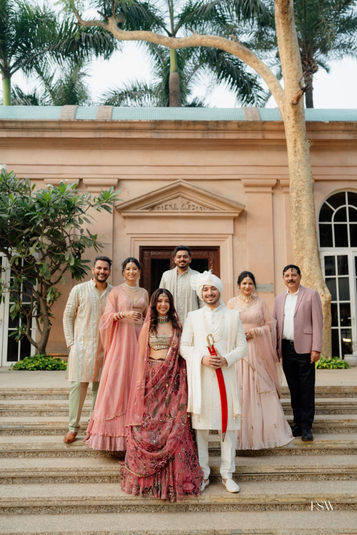 cinematic wedding reception frame in ITC grand maratha , Mumbai  by FineShot Weddings