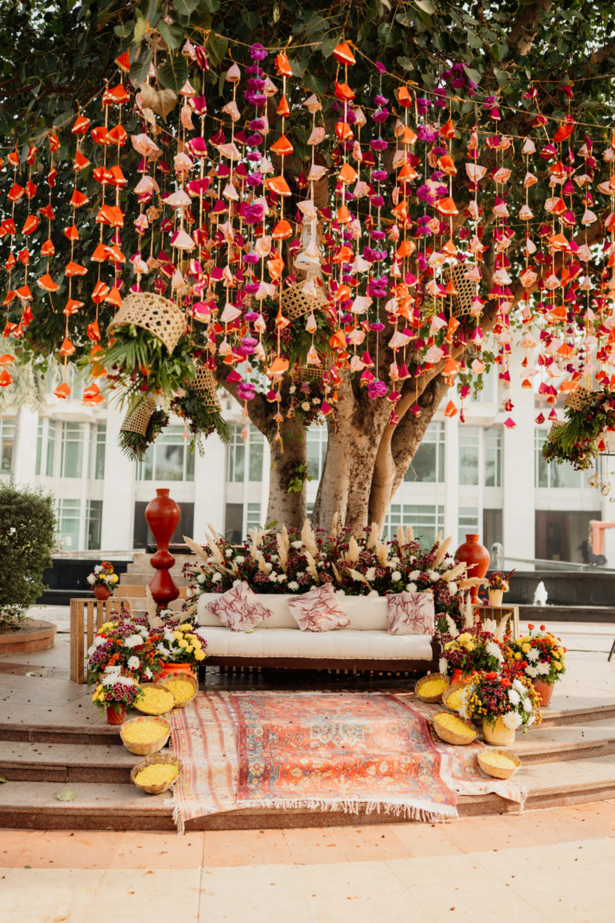 cinematic wedding ceremony frame in Goa, India by FineShot Weddings