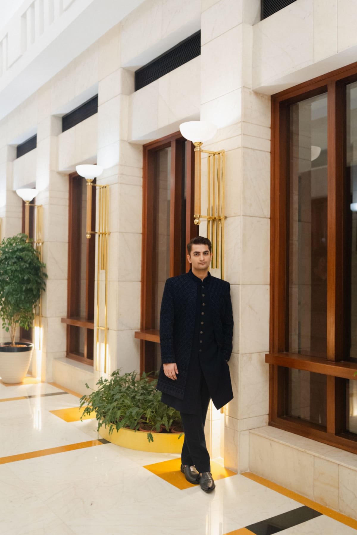 cinematic wedding reception frame in Goa, India by FineShot Weddings