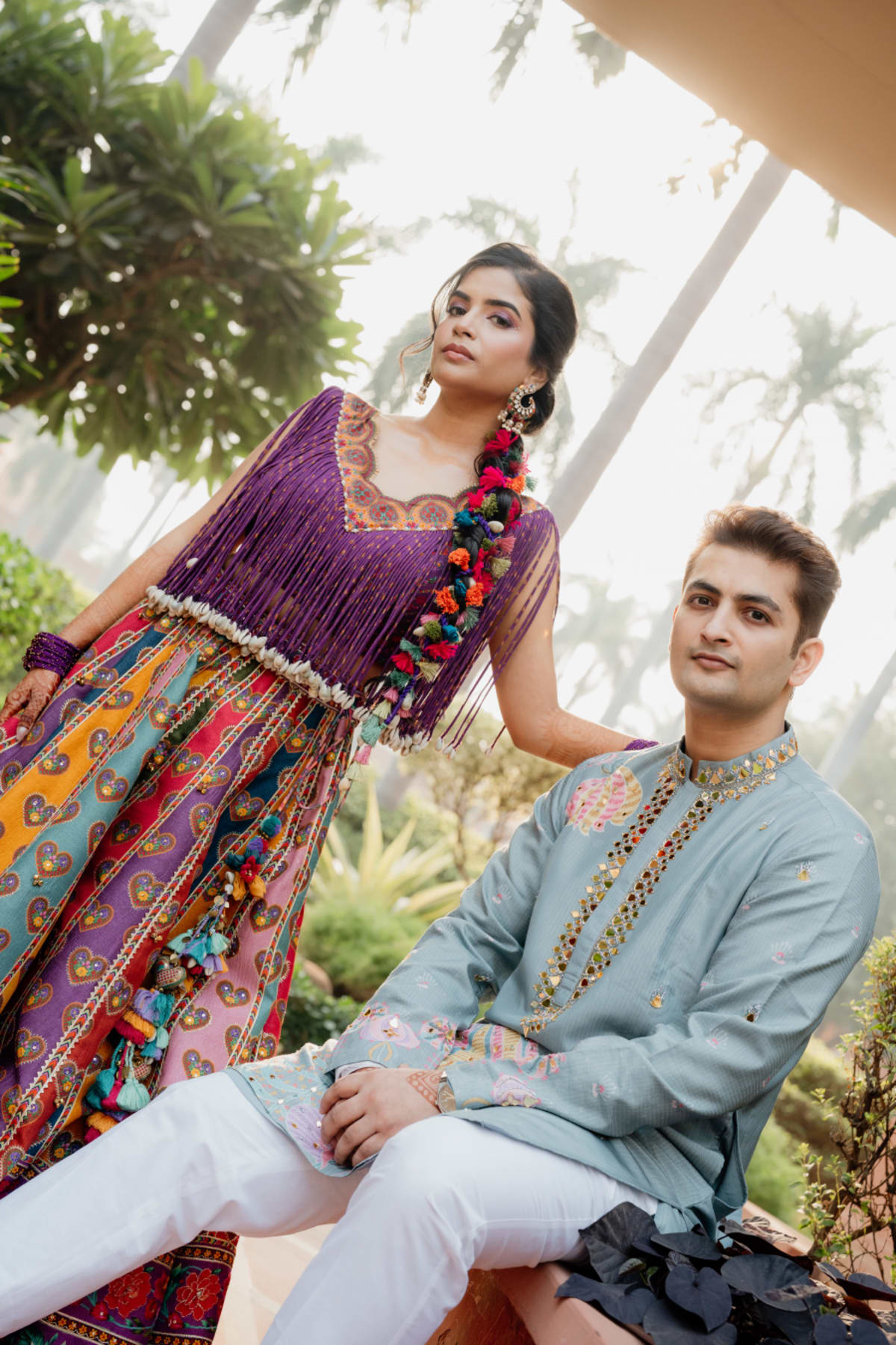 cinematic wedding reception frame in Goa, India by FineShot Weddings