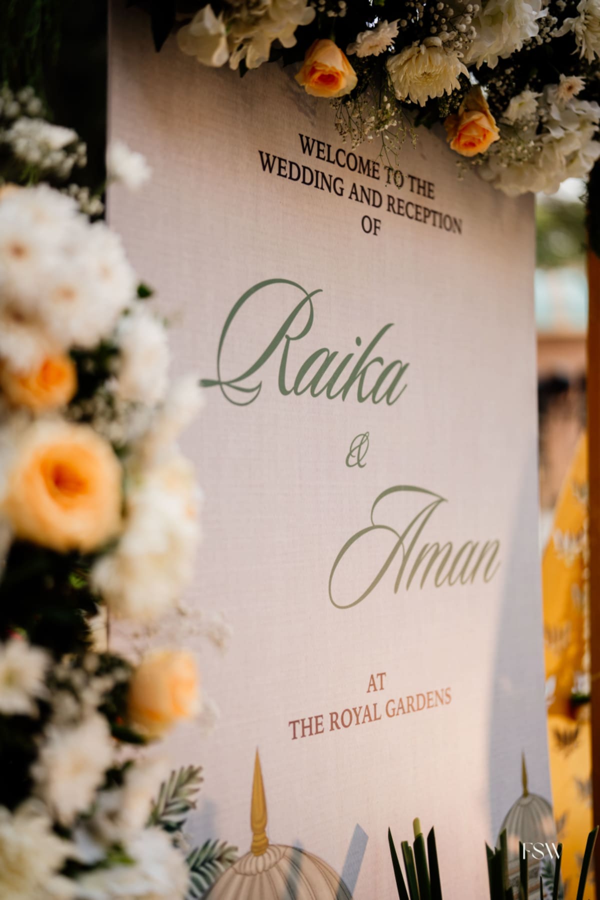 cinematic wedding reception frame in ITC grand maratha , Mumbai  by FineShot Weddings