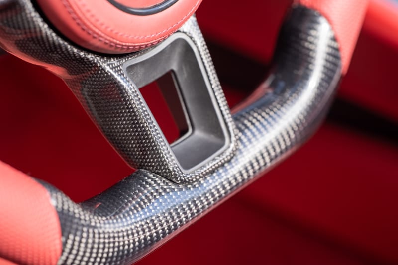 Carbon Steering Wheel Detail