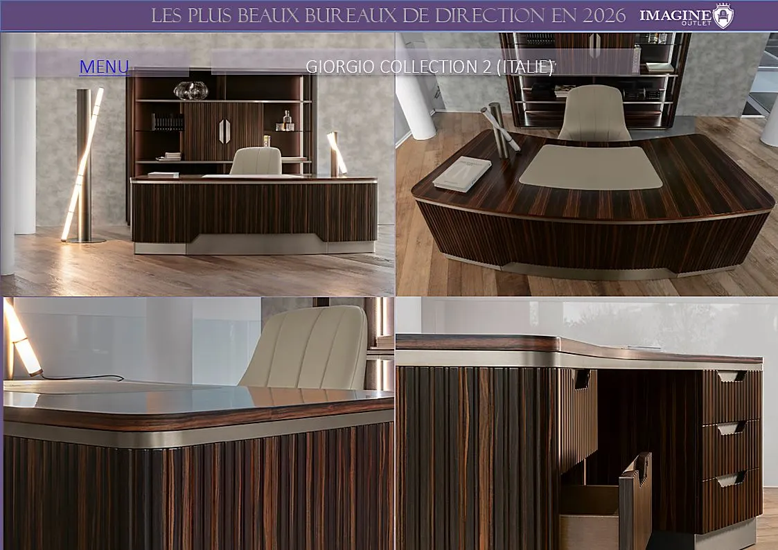 BUREAU DE DIRECTION GIORGIO COLLECTION 2 (ITALIE)