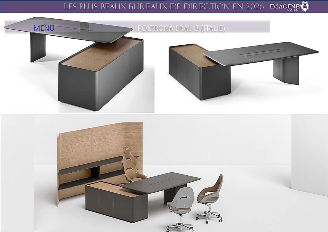 BUREAU DE DIRECTION POLTRONA FRAU 3 (ITALIE)