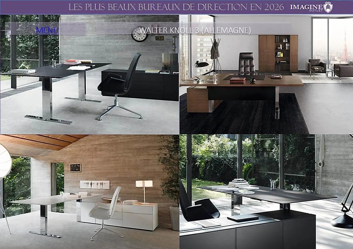 BUREAU DE DIRECTION WALTER KNOLL 3 (ALLEMAGNE)