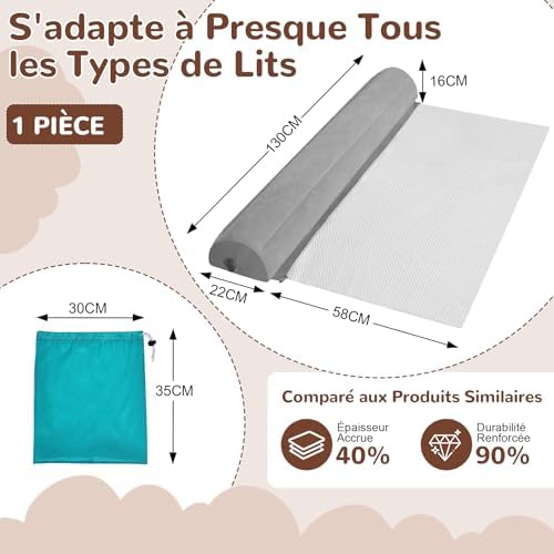 Vue 6 de Evinyep Barriere De Lit