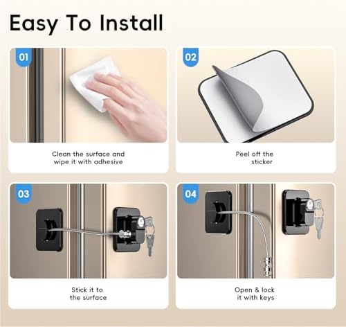 Vue 5 de Pcs Serrures De Refrigerateur