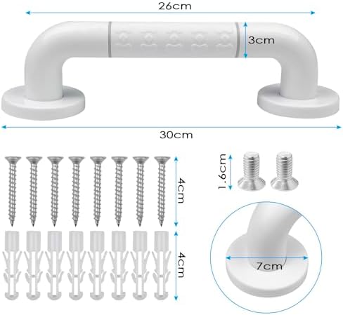Vue 2 de Baxcdyswe Barre Dappui Wc