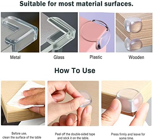 Vue 5 de Pcs Coin De Table