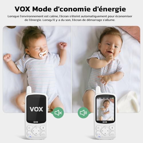 Vue 3 de Ghb Babyphone Camera Bebe