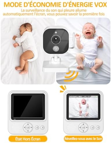 Vue 4 de Obvhnua Babyphone Camera Pouces