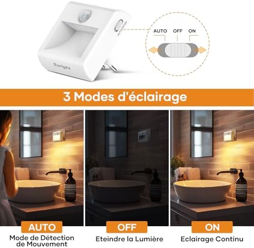Vue 2 de Lot De Veilleuses Led