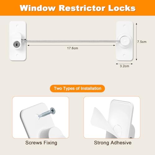 Vue 4 de Aiqinu Pcs Securite Fenetre