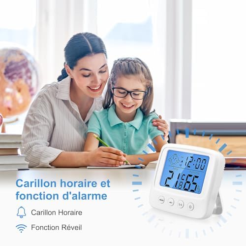 Vue 3 de Vinabo Thermometre Hygrometre Interieur