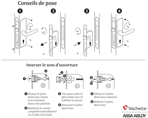 Vue 6 de Vachette Serrure Encastrer