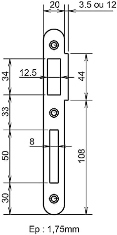 Vue 4 de Metalux Serie Serrure