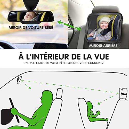 Vue 2 de Vinabo Miroir Voiture Bebe