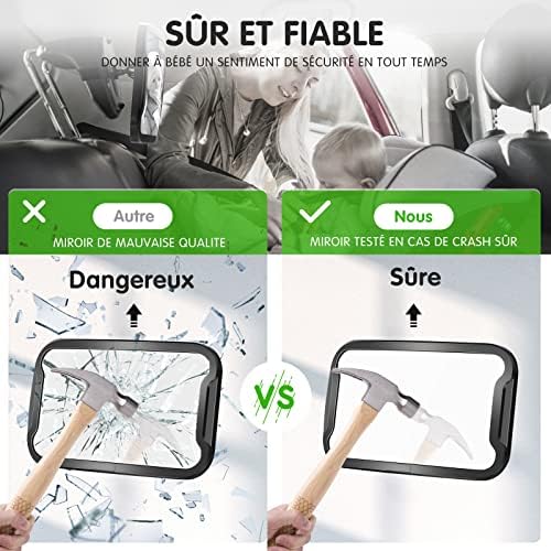 Vue 5 de Vinabo Miroir Voiture Bebe