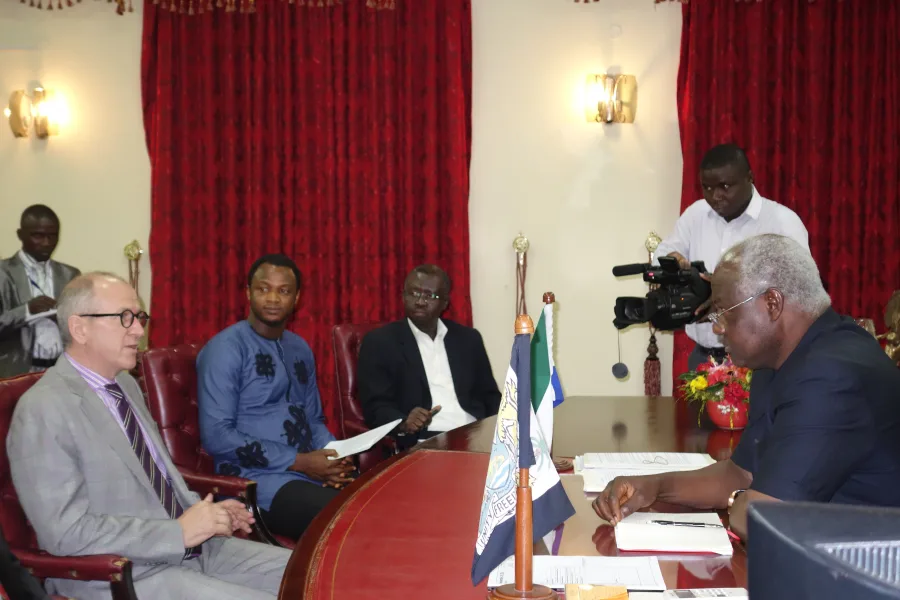 A meeting with the President of Sierra Leone