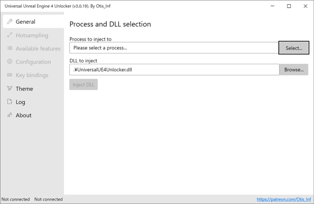 Universal Unreal Engine Unlockerを起動