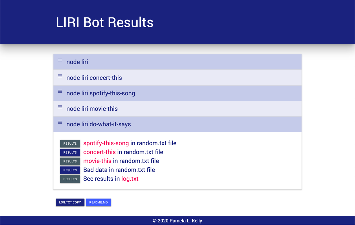 LIRI Bot