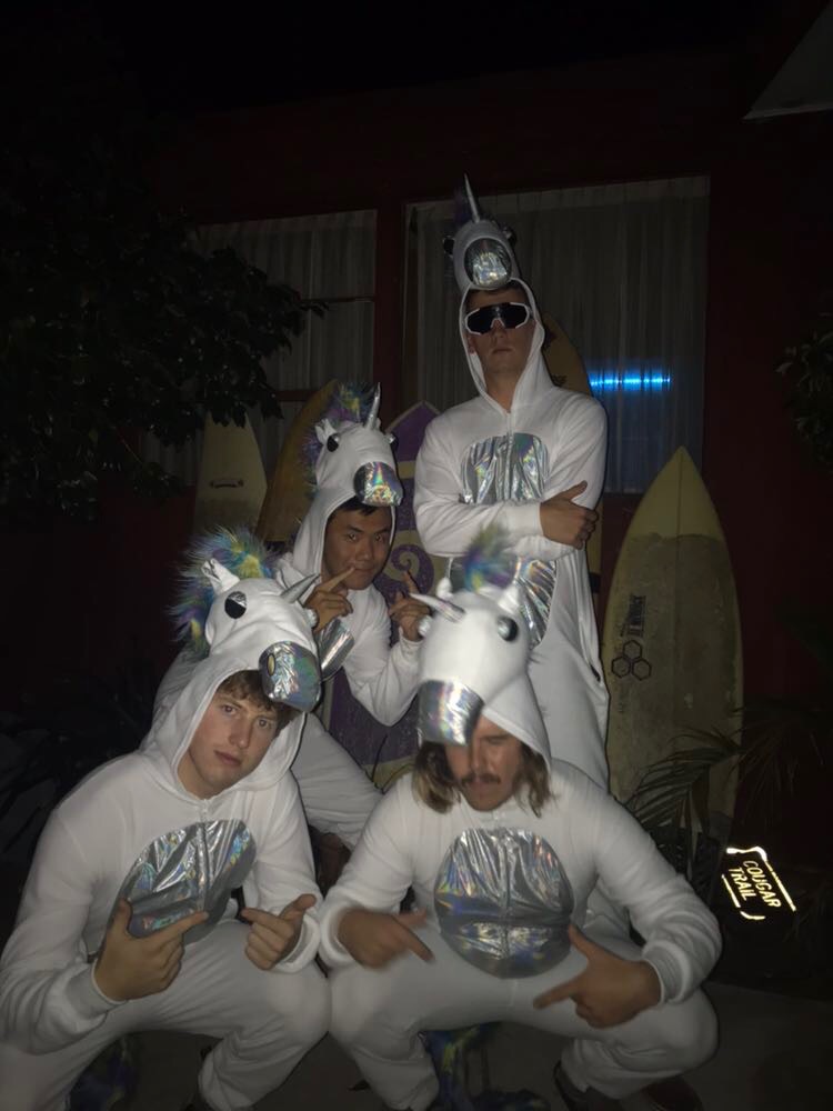 The unicorns were the best costume at the party!...