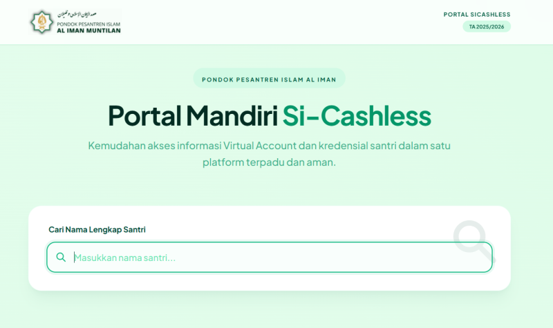 Sistem Pembayaran Si-Cashless
