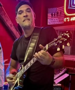 Ken on lead & backup vocals - Steele Rail Band