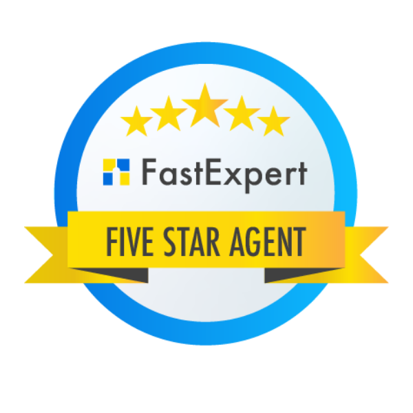 Five Star Agent 2026 award from FastExpert - Abmont Realty Group