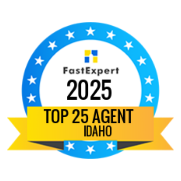 Top 25 Agent in Idaho 2025 award from FastExpert - Abmont Realty Group
