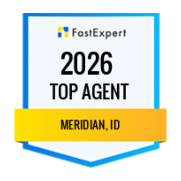 Top Agent in Meridian Idaho 2026 award from FastExpert - Abmont Realty Group