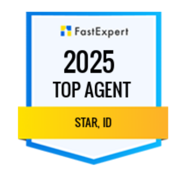 Top Agent in Star Idaho 2025 award from FastExpert - Abmont Realty Group