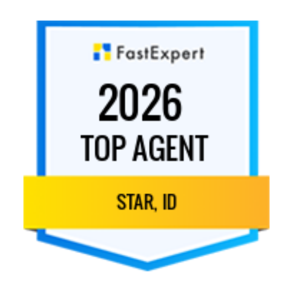 Top Agent in Star Idaho 2026 award from FastExpert - Abmont Realty Group
