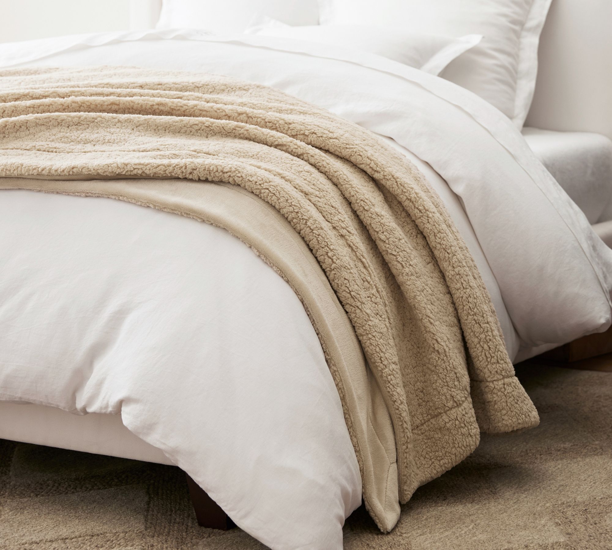 pottery barn marshmallow blanket dupe