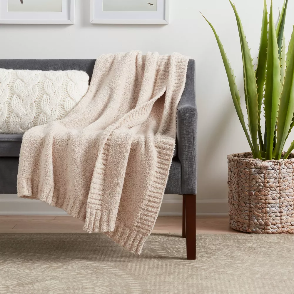 target threshold cozy knit throw blanket dupe