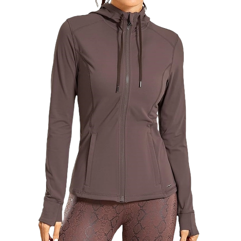 crz yoga brushed hoodie running jacket dupe