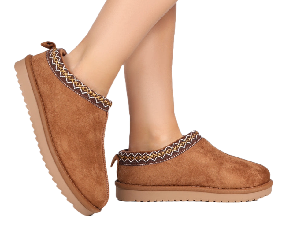 public desire tamsin tan faux suede slipper boots dupe