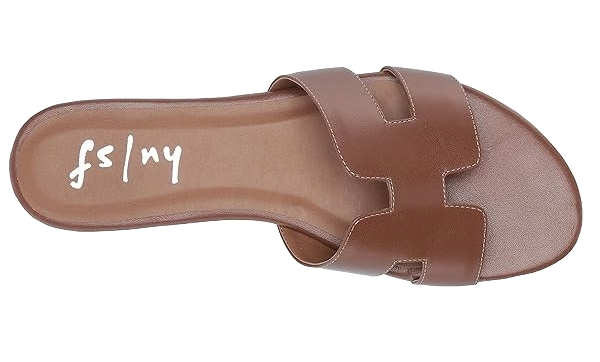 french sole alibi cognac leather sandal dupe