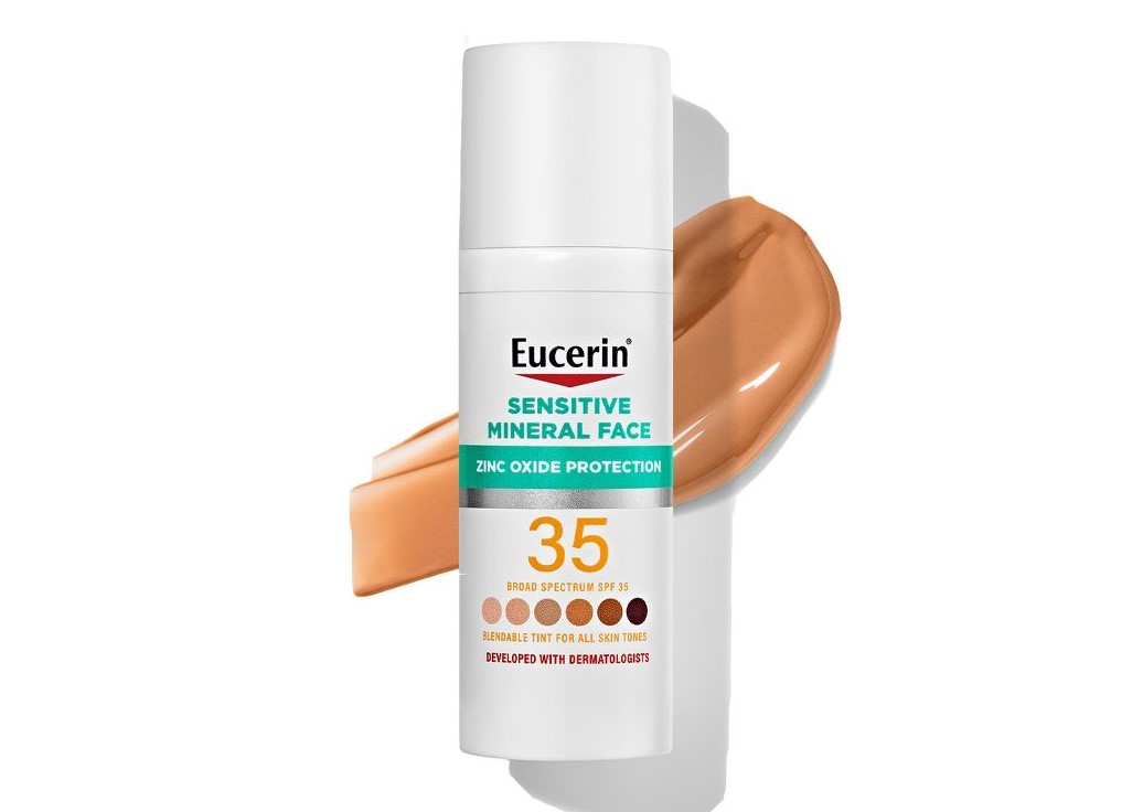 eucerin tinted mineral face lotion spf 35 dupe