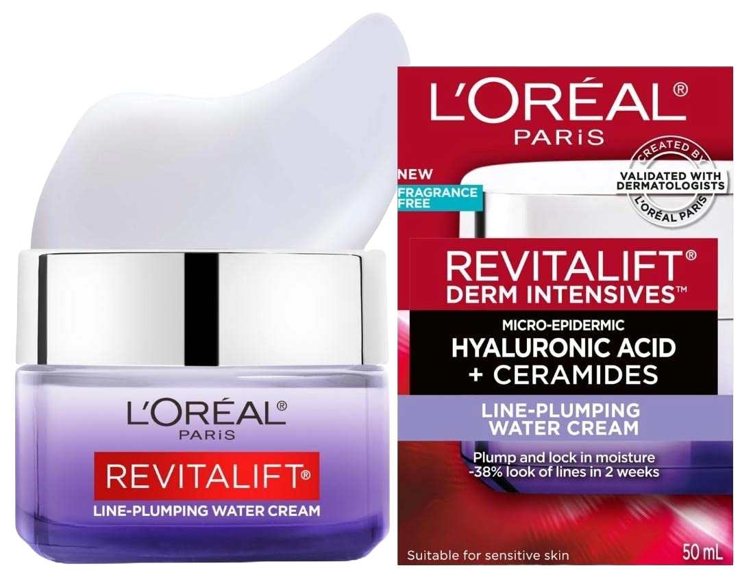 loreal revitalift micro hyaluronic acid ceramides plumping water cream dupe