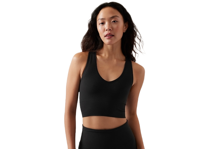 athleta aurora seamless crop rib tank dupe