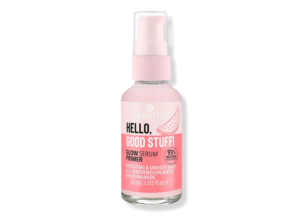 essence hello, good stuff! glow serum primer dupe