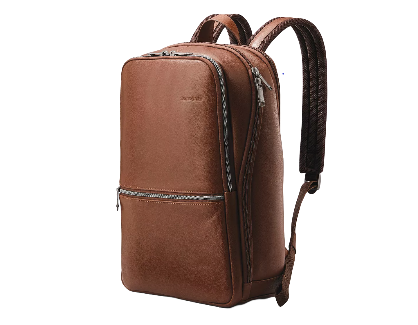 samsonite-business slim leather backpack dupe